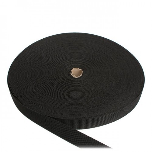Tape belt nylon 25mm black