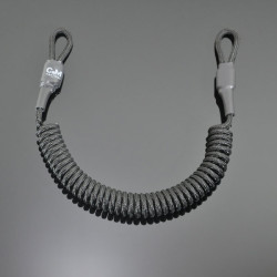 Страхувальний шнур під карабіни без обвісу чорний