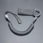 Страховочный шнур комбинированный с D-кольцом черный