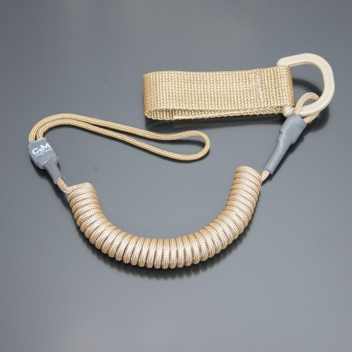 Страховочный шнур комбинированный с D-кольцом койот