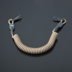 Страхувальний шнур під карабіни з двома карабінами койот