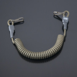 Страхувальний шнур під карабіни з двома карабінами оліва